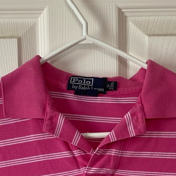 Pink striped polo 🏇 - Picture 2 of 2